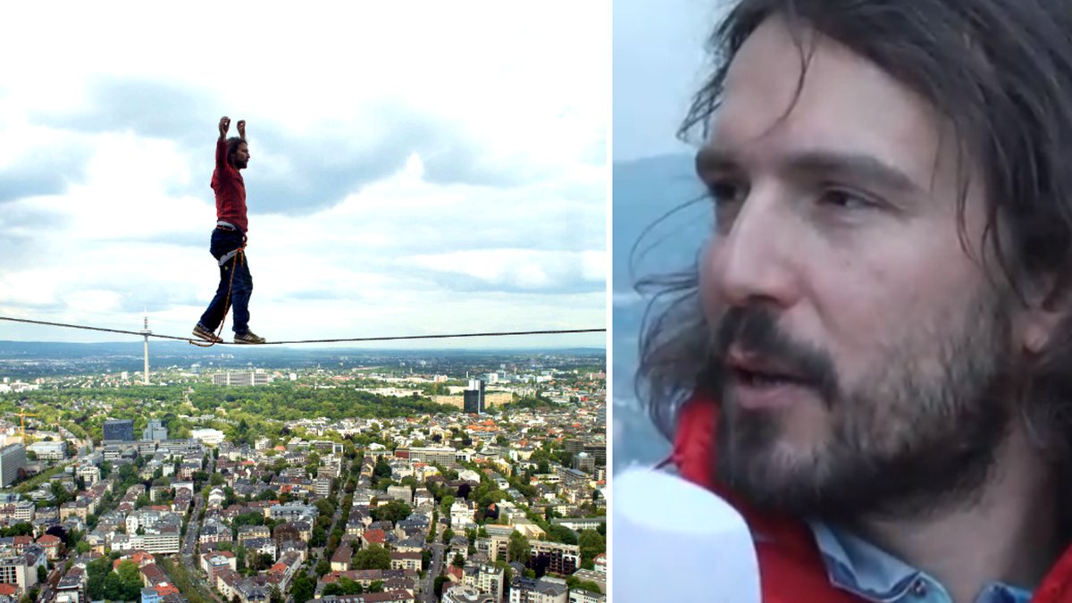 Reinhard Kleindl är lagom höjdrädd.